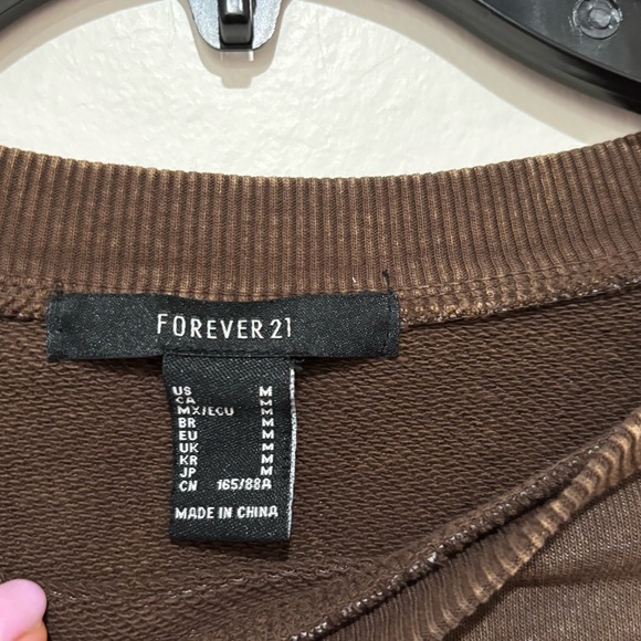 Forever 21 Brown long sleeve top - Picture 2 of 3